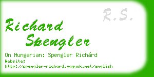 richard spengler business card
